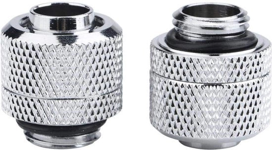 2 pollici G1 / 4 viti a vite per raffreddamento acqua PC - set di attacco rapido ghiaccio - anello di silicone nascosto - connessione a vite a due tocchi - ghiaccio doppio boccia - 2 pezzi .