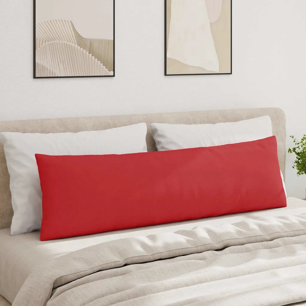 Cuscini da Divano 2 pz | Cuscini per sedie Rosso 145 x 40 cm Tessuto