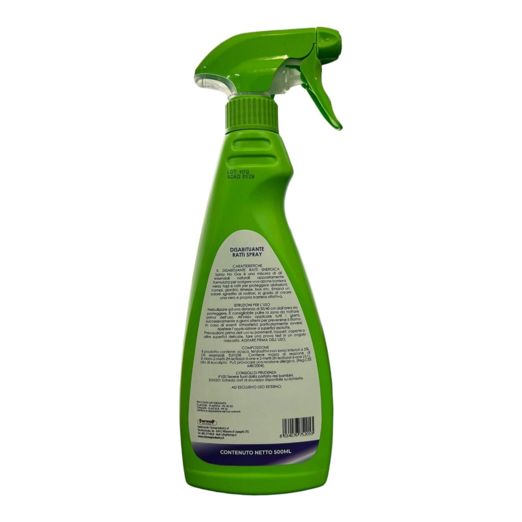 SPRAY DISABITUANTE RATTI E TOPI 500ML ENERGICA