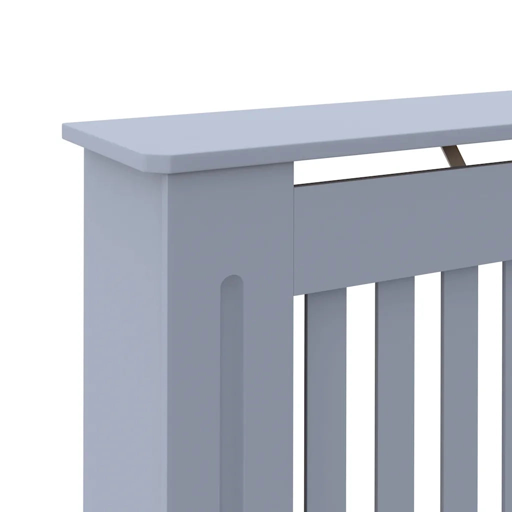 Copertura per Radiatore Grigio 112x19x81,5 cm in MDF 288173