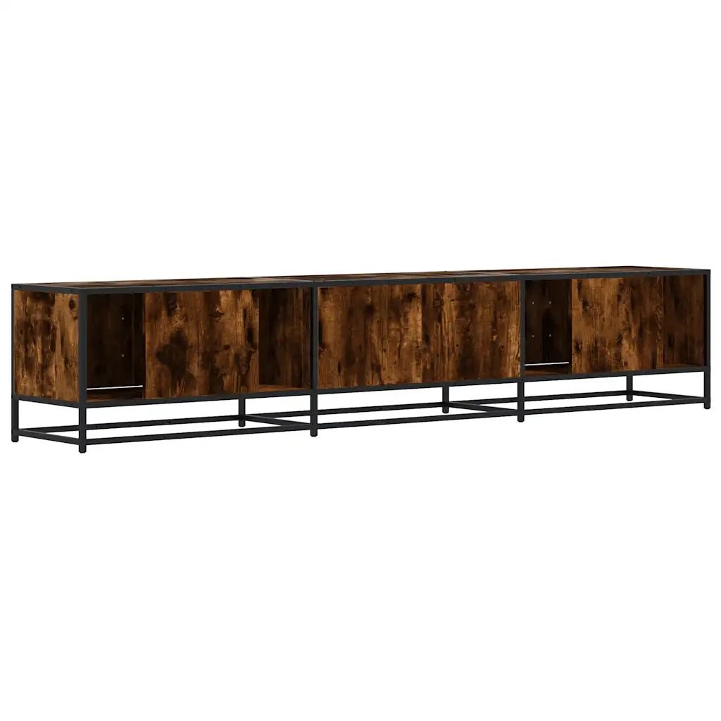 vidaXL Mobile TV Rovere Fumo 210x35x41 cm in Truciolato
