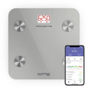 Rowenta goodvibes life br9600 quadrato argento bilancia pesapersone elettronica