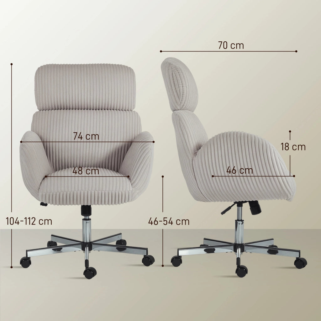 Poltrona da ufficio ergonomica in velluto con schienale alto, poggiatesta regolabile e braccioli ¨C Xylo ¨C Grigio
