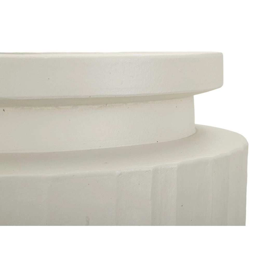 Vaso Decorativo VKH808, Beige, Poliresina, 32x32x80 cm