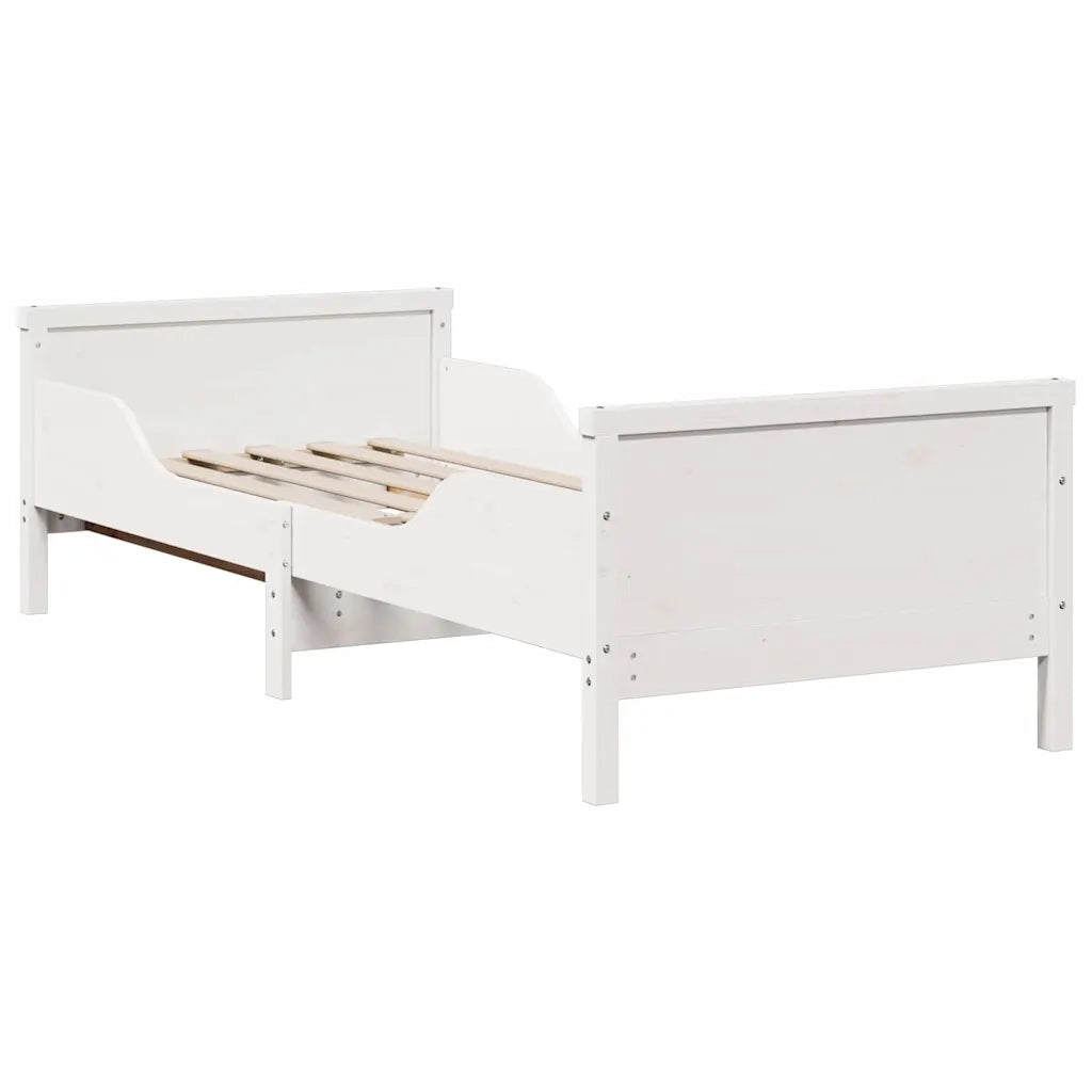 Struttura del letto Bianco 80 x 200 cm Pino massello