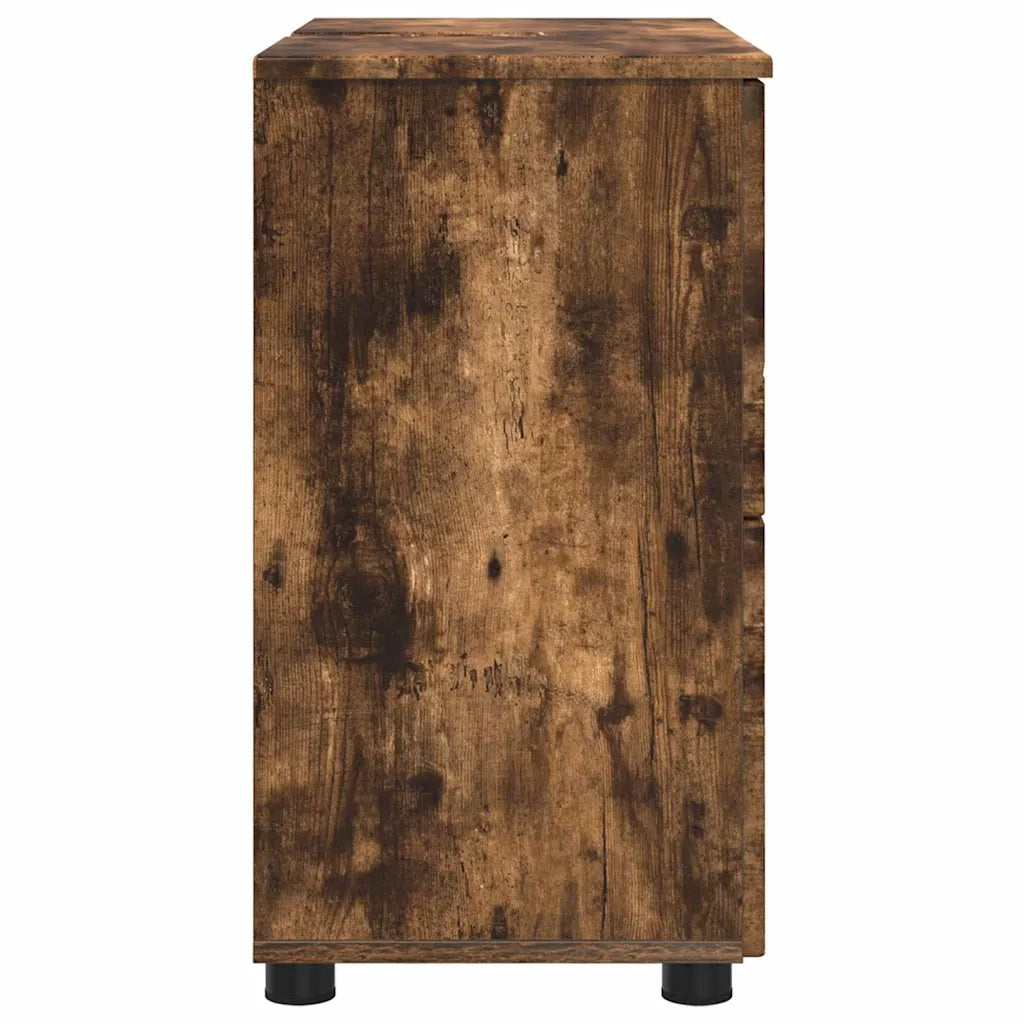 Mobile da Bagno con cassetto Rovere fumé 76,5 x 35 x 64 cm 883299