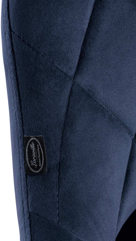 Sgabello da bar Lazio Velvet blu,nero