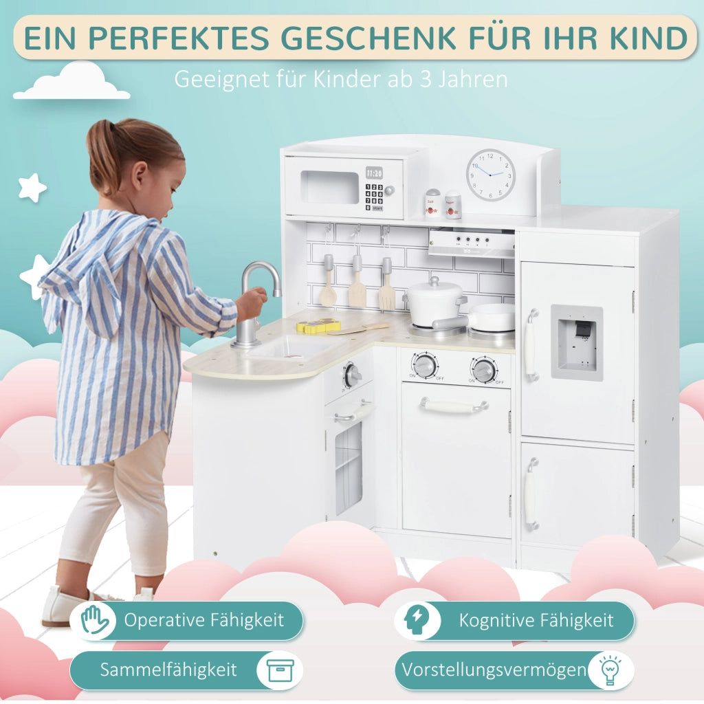 Cucina Giocattolo Bambini ¨C Zephmum ¨C Bianco 86x64x84.5 cm