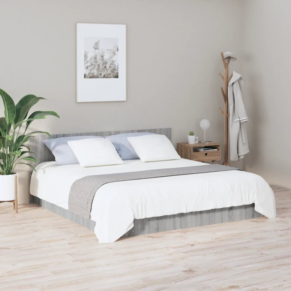 Testiera Letto Grigio Sonoma 200x1,5x80 cm Legno Ingegnerizzato 816977