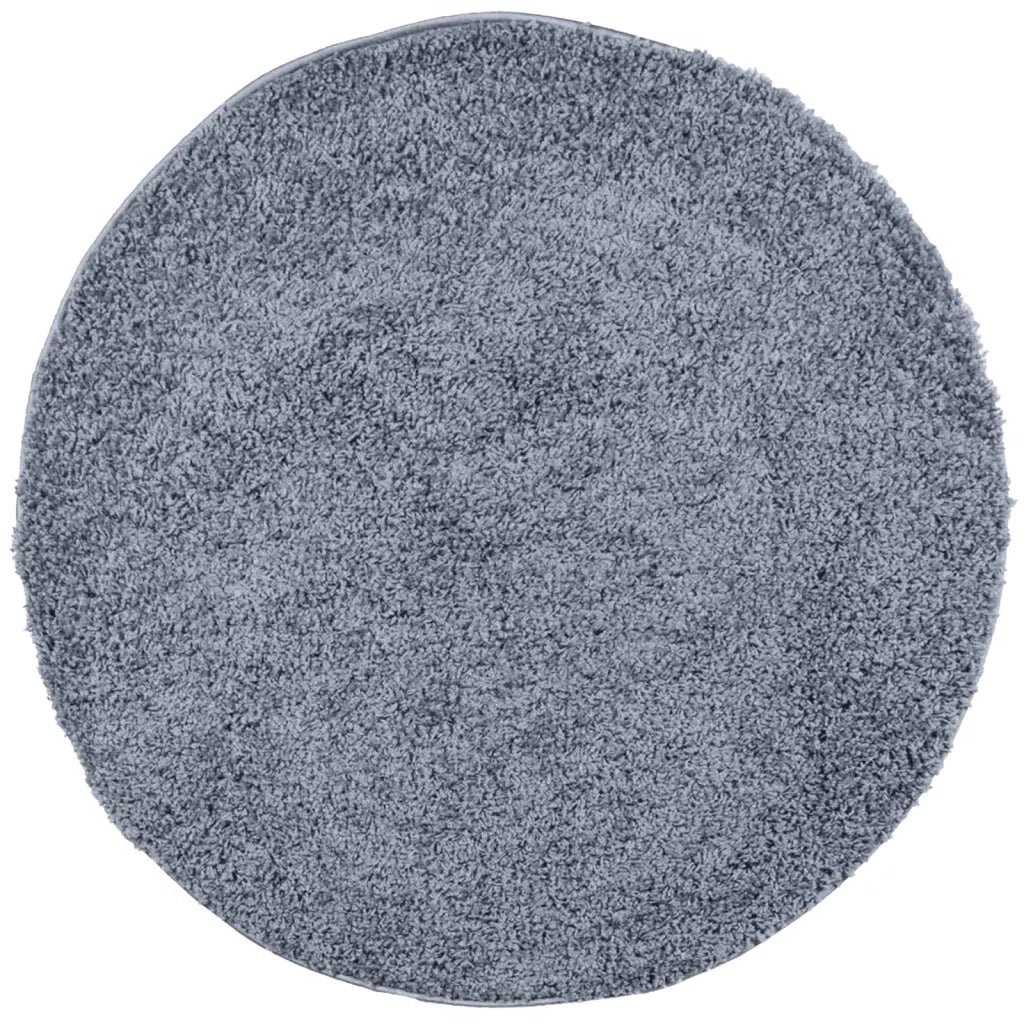 Tappeto Shaggy PAMPLONA a Pelo Lungo Moderno Blu Ã˜ 280 cm
