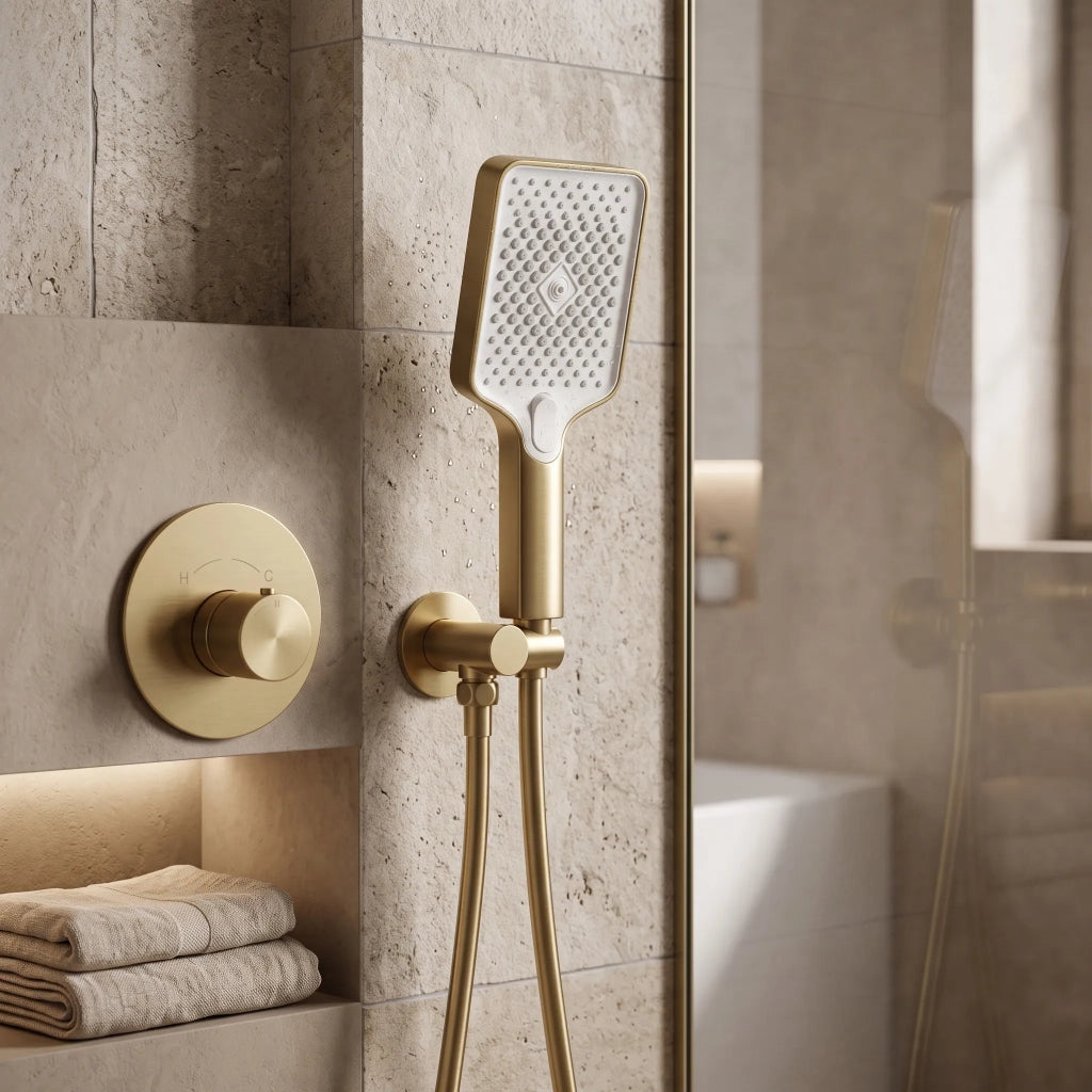 Doccia A Mano Rea Js-031 Brush Gold