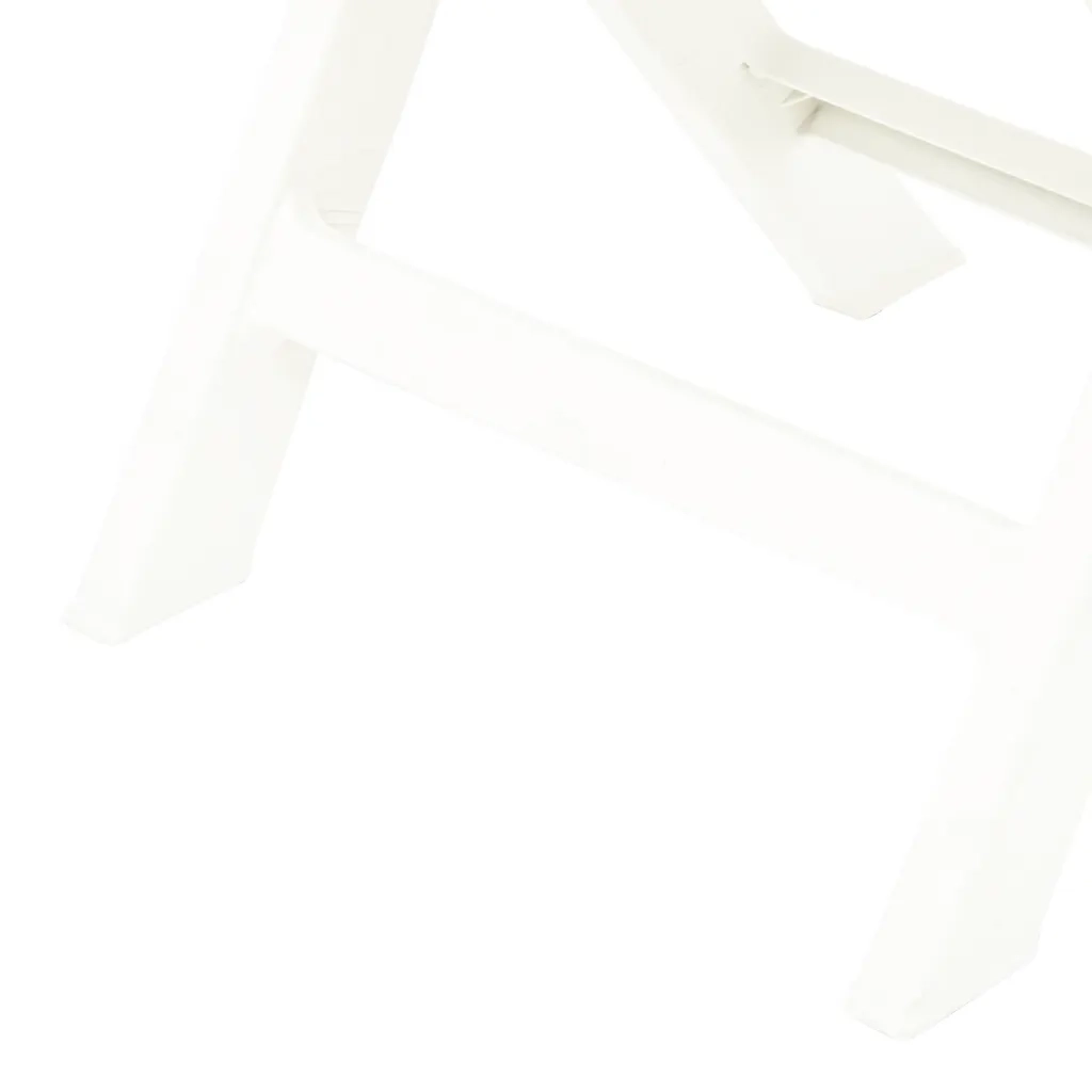 Sedie da Giardino Pieghevoli 2 pz in Plastica Bianche cod mxl 16708