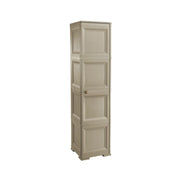 ARMADIO A COLONNA CON 4 RIPIANI E 1 ANTA LISCIA TOUPE DIMENSIONI 40X43X164H CM