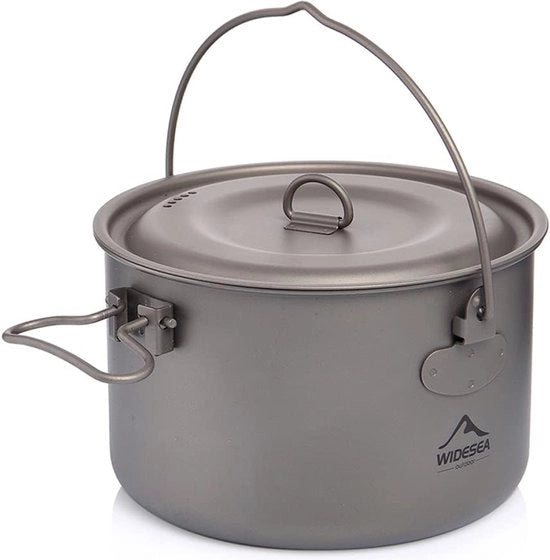 Servizio da campeggio 2900 ml, set di cucina esterna, pentola in titanio, attrezzatura da picnic, cucina da campeggio, cucina da trekking