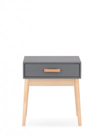 Mobiletto con Cassetto 43x30x48 cm Ordinary in Legno Grigio