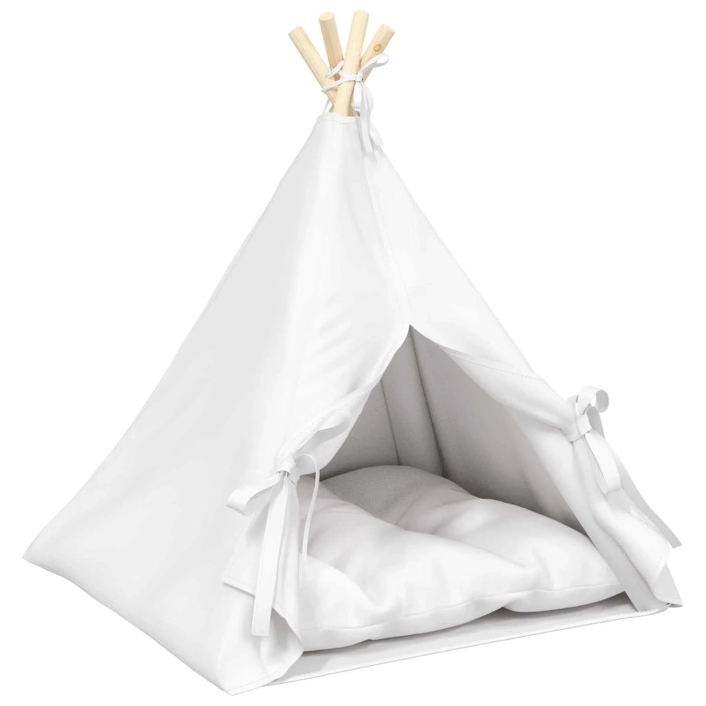 Tenda per animali con cuscino Bianco 60 x 60 x 70 cm Poliestere CFW5310828