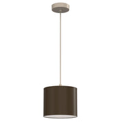 Lampada sospesa Arden 1xE27 tessuto marrone/beige Luminex