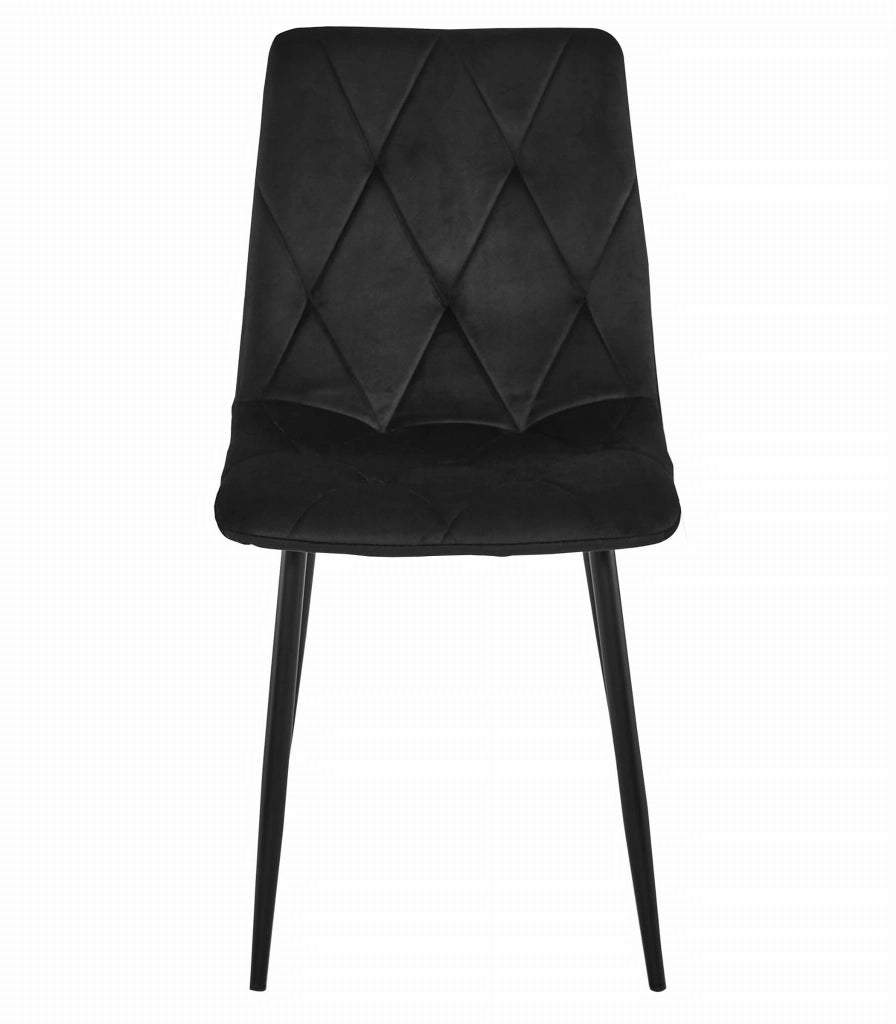Tavolo da lavoro VALORA NP 120x80 con 4 sedie nere TYRA