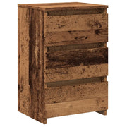 Comodino | Armadio da Notte | Mobiletto da notte Legno Antico 40x35x62,5 cm in Legno Multistrato