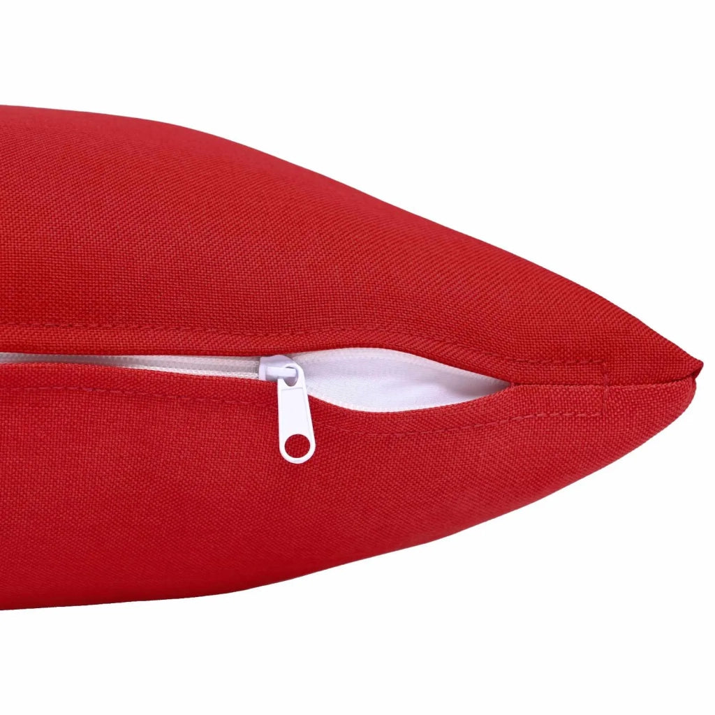 Cuscino con cuscino HEERLEN 2 pz Rosso Tessuto 927376