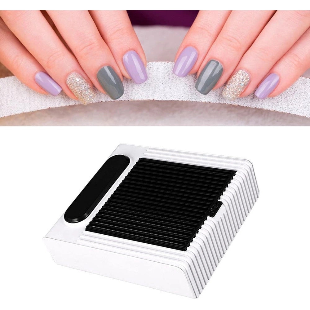 Trade Shop - Aspirapolvere Per Unghie Nail Art Velocità Regolabile 80w Strumento Per Manicure -