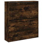 Scarpiera mobiletto portascarpe mobile per ingresso/corridoio/soggiorno 80 x 21 x 87,5 cm legno ingegnerizzato marrone 02_0021590