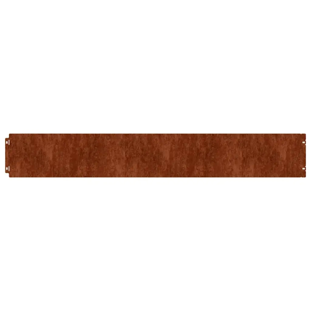 Bordure per Prato 50 pz 15x103 cm Flessibili in Acciaio Corten CFW3153695