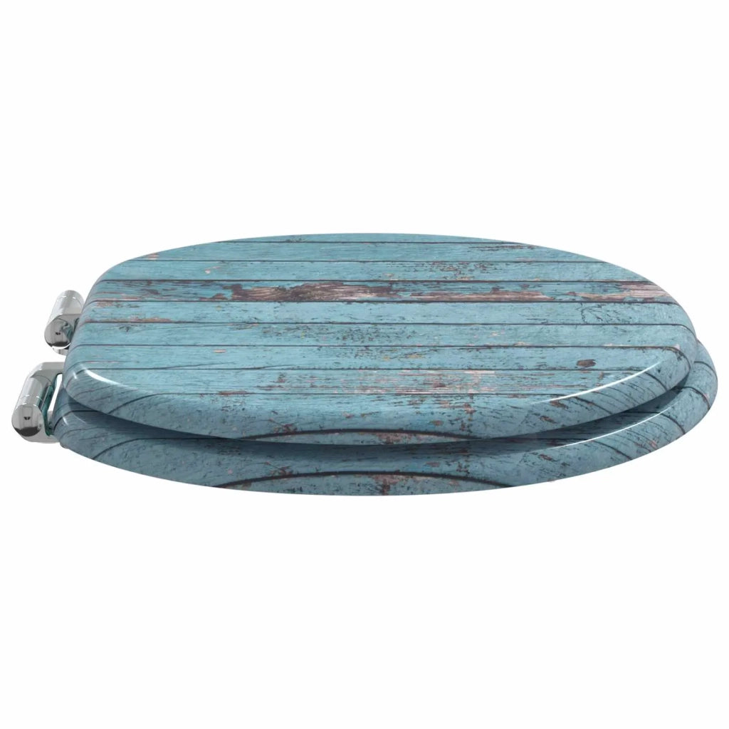 Sedile per toilette con chiusura morbida Blu 44 x 38 cm CFW9530213