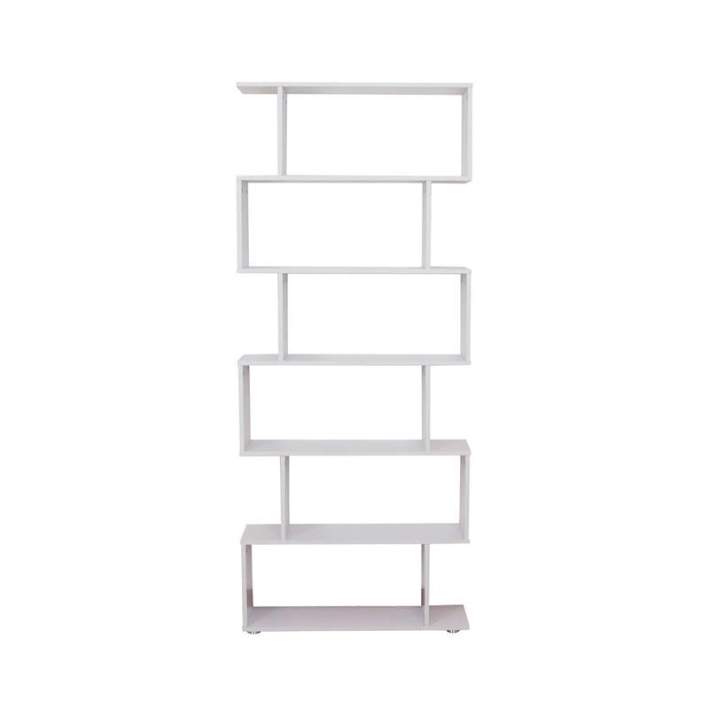 LIBRERIA DI DESIGN DA UFFICIO SCAFFALE IN LEGNO 80 X 24 X 191 CM BIANCO OPACO