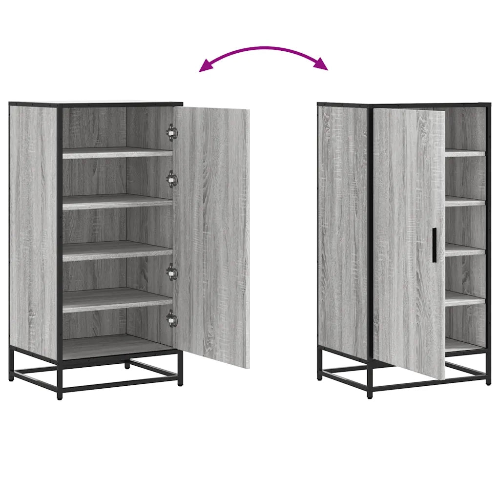 Scarpiera Grigio Sonoma 48x38x97,5 cm in Legno Multistrato 849202