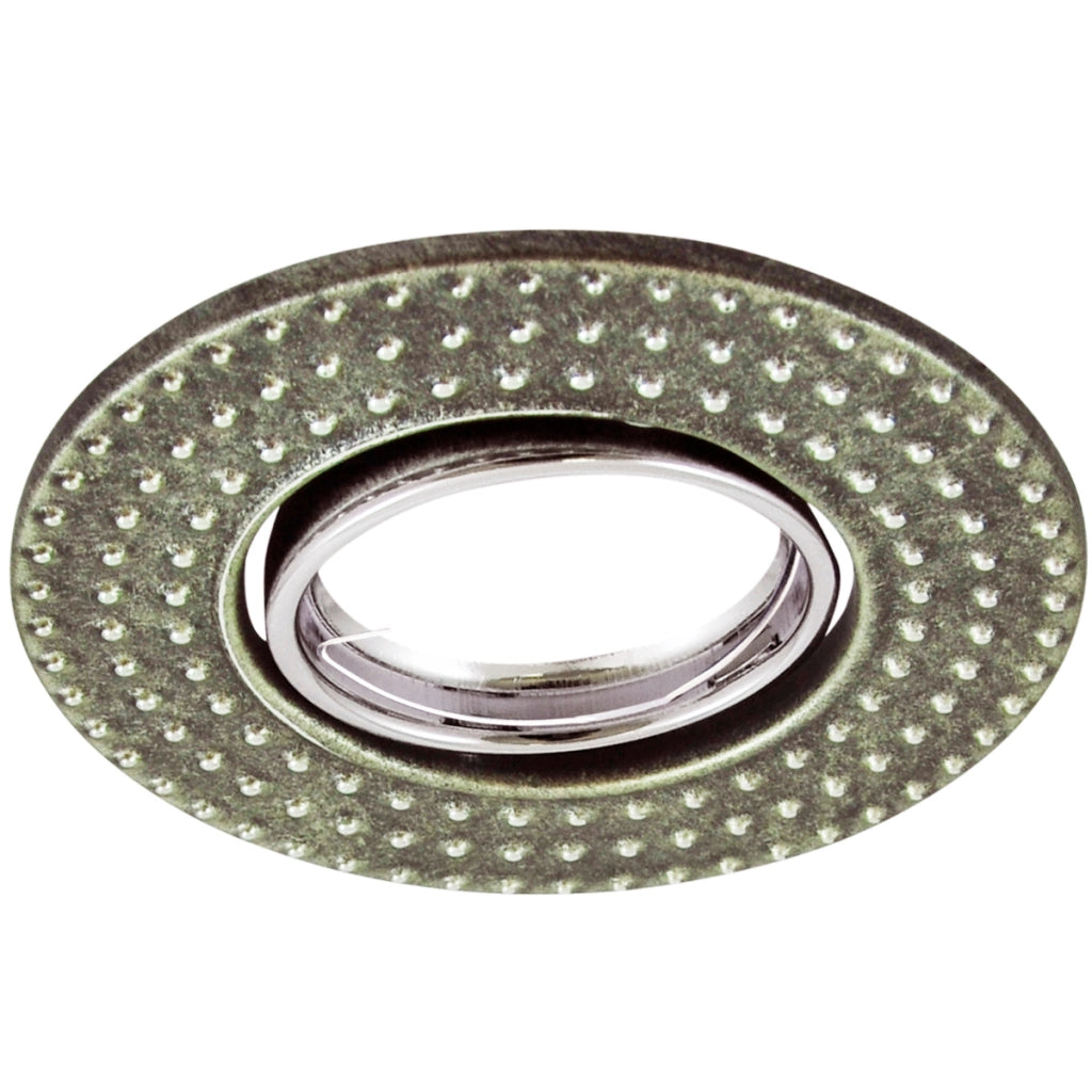 Faretto incasso tondo metallo argento MR16 Polux Fobos