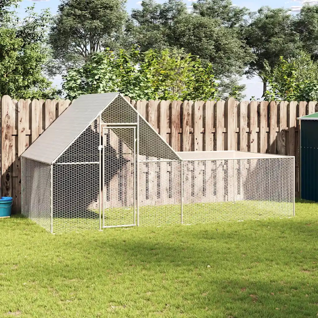Pollaio 4x2x2 m in Acciaio Zincato CFW9008291