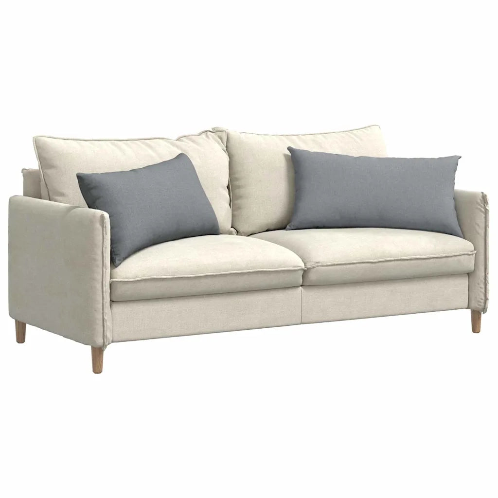 Cuscini da Divano 2 pz-Set di 2 Cuscini per Sofa Grigio chiaro 80 x 40 cm Tessuto 135404