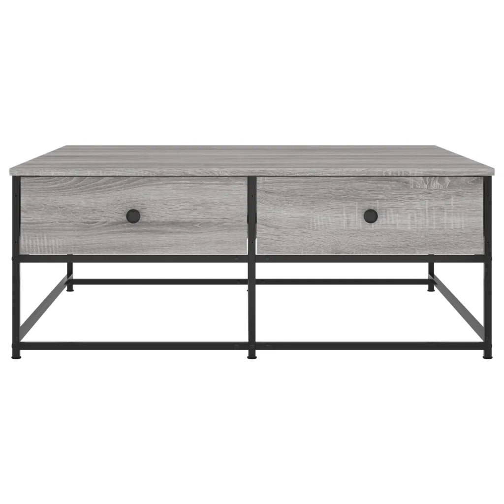Tavolino da Salotto Grigio Sonoma 100x99x40cm Legno Multistrato 835297