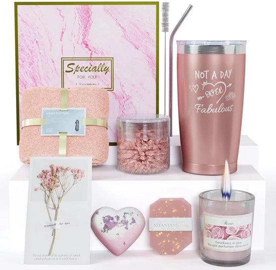 Regali per donne, regali di compleanno per amiche, sorelle, mogli, madri, San Valentino, Madrelingua, regali di Natale, set di tazze in acciaio inossidabile da 20 oz