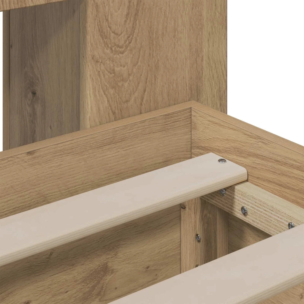 Struttura del letto con stoccaggio e testata Rovere Artigianale 3445802