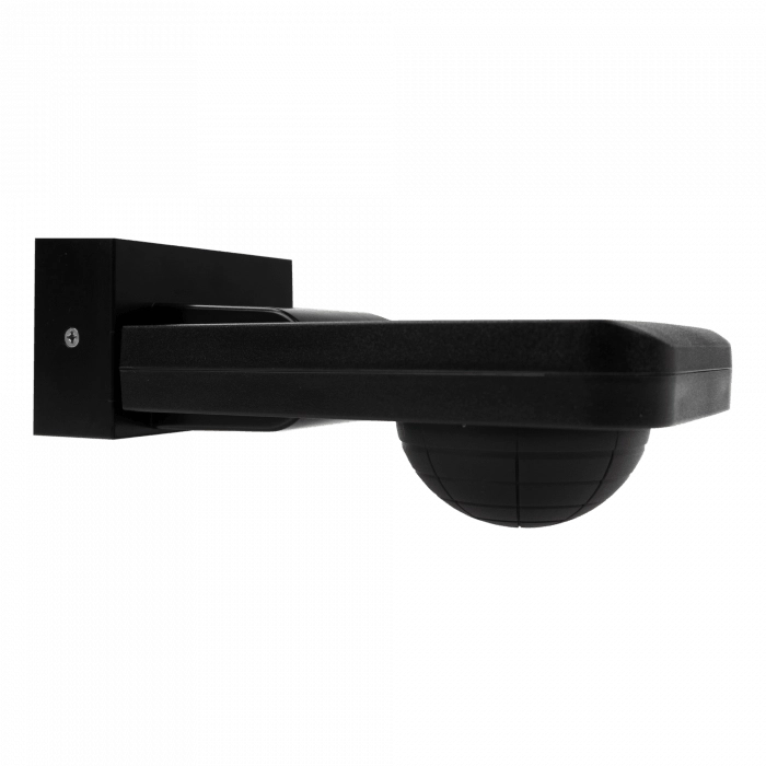 Sensore movimento PIR da parete nero IP65 Ecolight