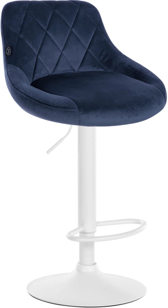 2er Set Barhocker Lazio Samt weiЯ