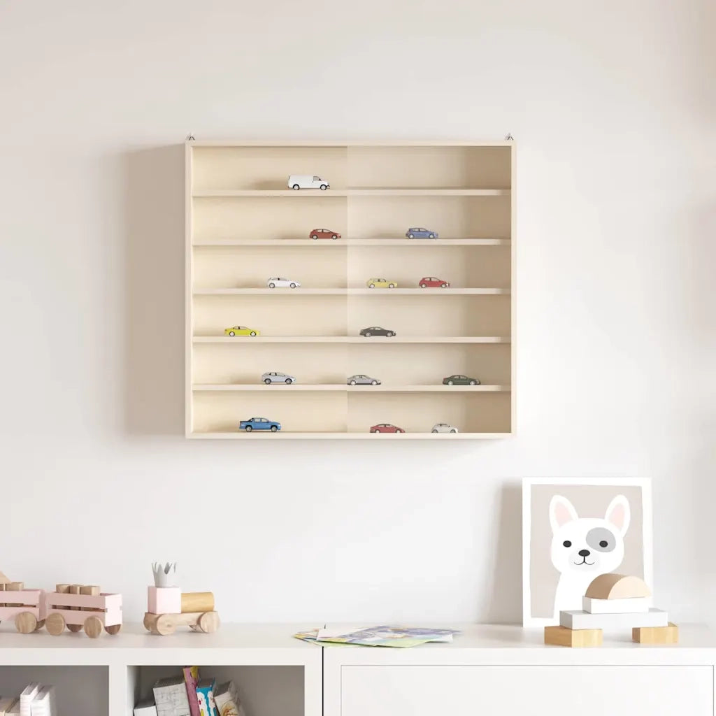 Vetrina a muro Beige 60 x 8,5 x 54 cm Legno compensato 42015626