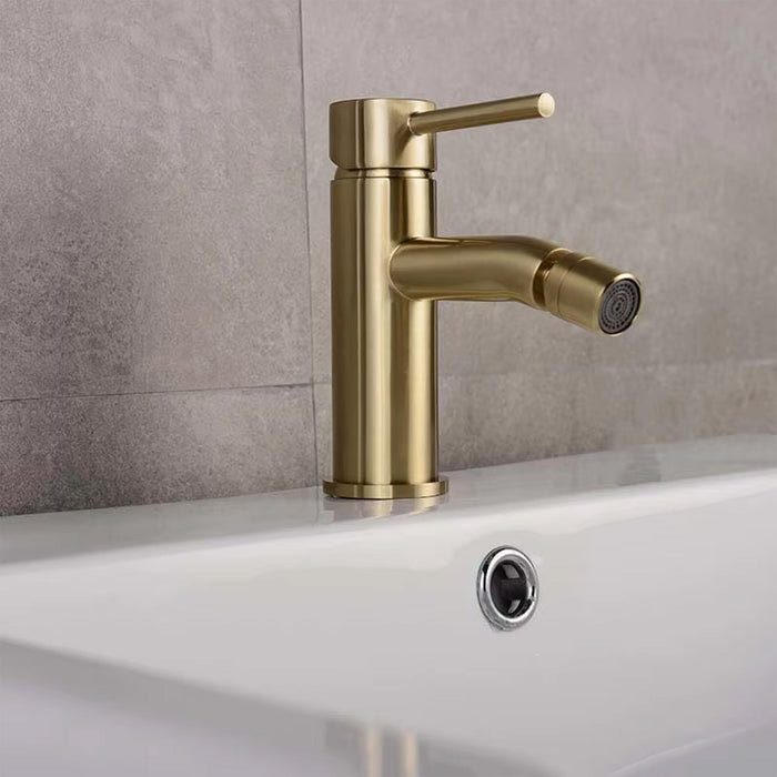 Rubinetto Da Bidet Rea Lungo Gold Brush