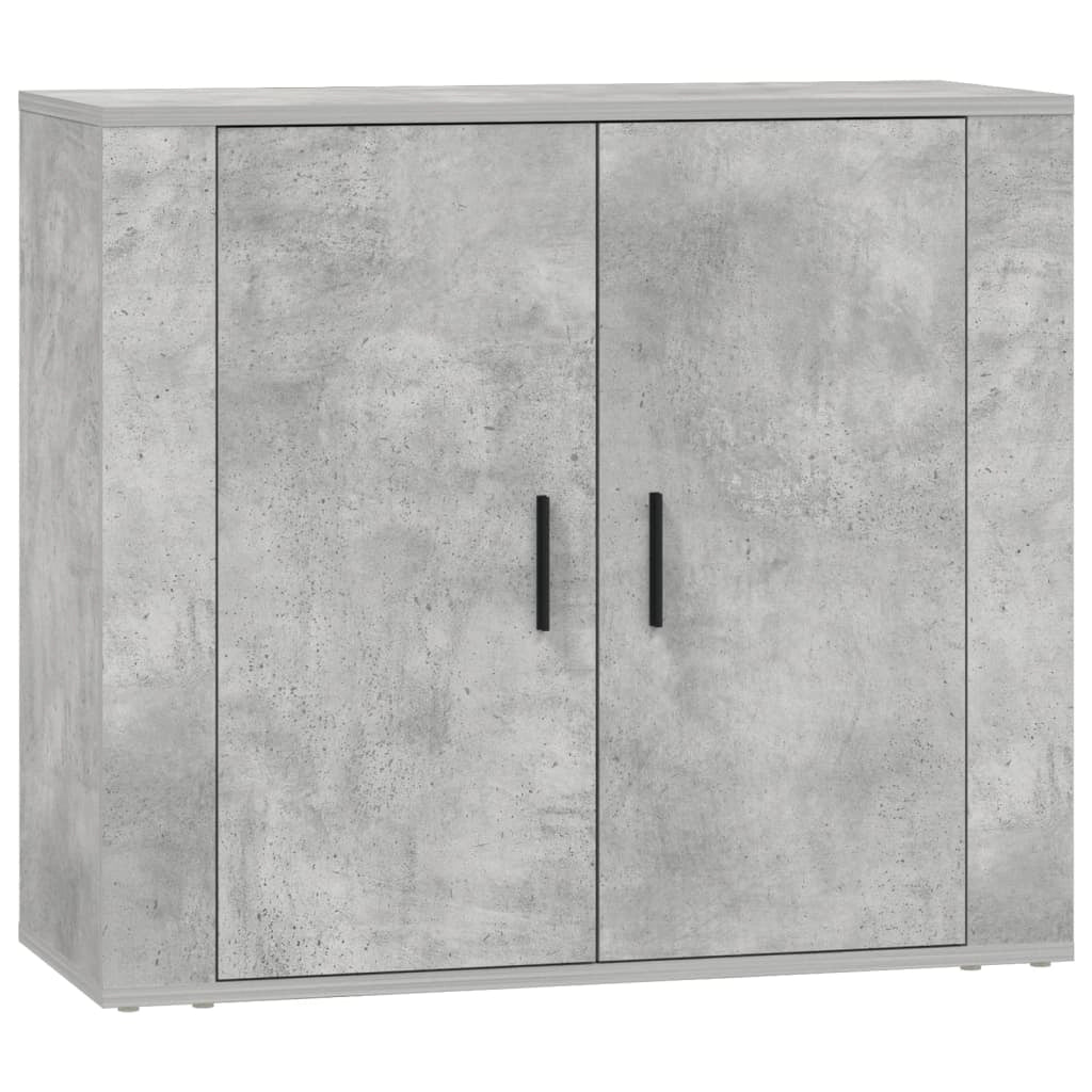 Credenza buffet cassettiera mobile contenitore organizer cucina soggiorno soggiorni 3 pz derivati ​​del legno grigio 02_0037123