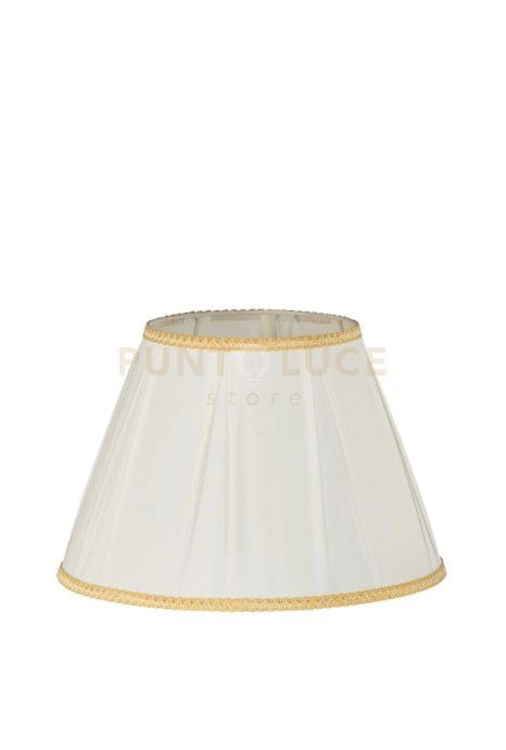 TC 3048 PARALUME DM.40CM  AVORIO E ORO ATTACCO E27