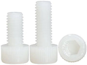 Viti nylon - Inbus viti - Resistenti e robusti - Materiale in plastica bianca - M10x30mm - 10 pezzi - Adatti a diverse applicazioni