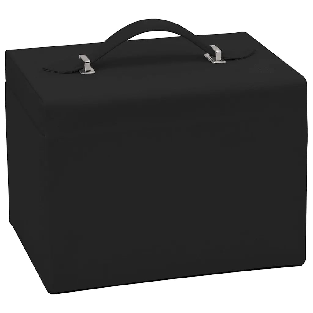 Portagioie a 4 Strati con Specchio Bloccabile 22,5x17,5x16,5 cm