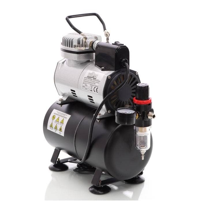 Compressore per aerografo AF186 con serbatoio riduttore di pressione 4 bar Start-stop automatico