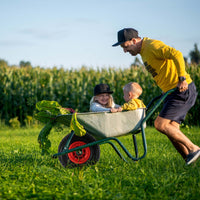 Set 4 ruote complete 3.00-4 HT2046 per carrelli a mano carriole portasacchi