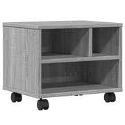 Supporto per stampante scrivania/mobile per ufficio con rotelle rovere Sonoma 41 x 32 x 34,5 cm grigio 02_0044767