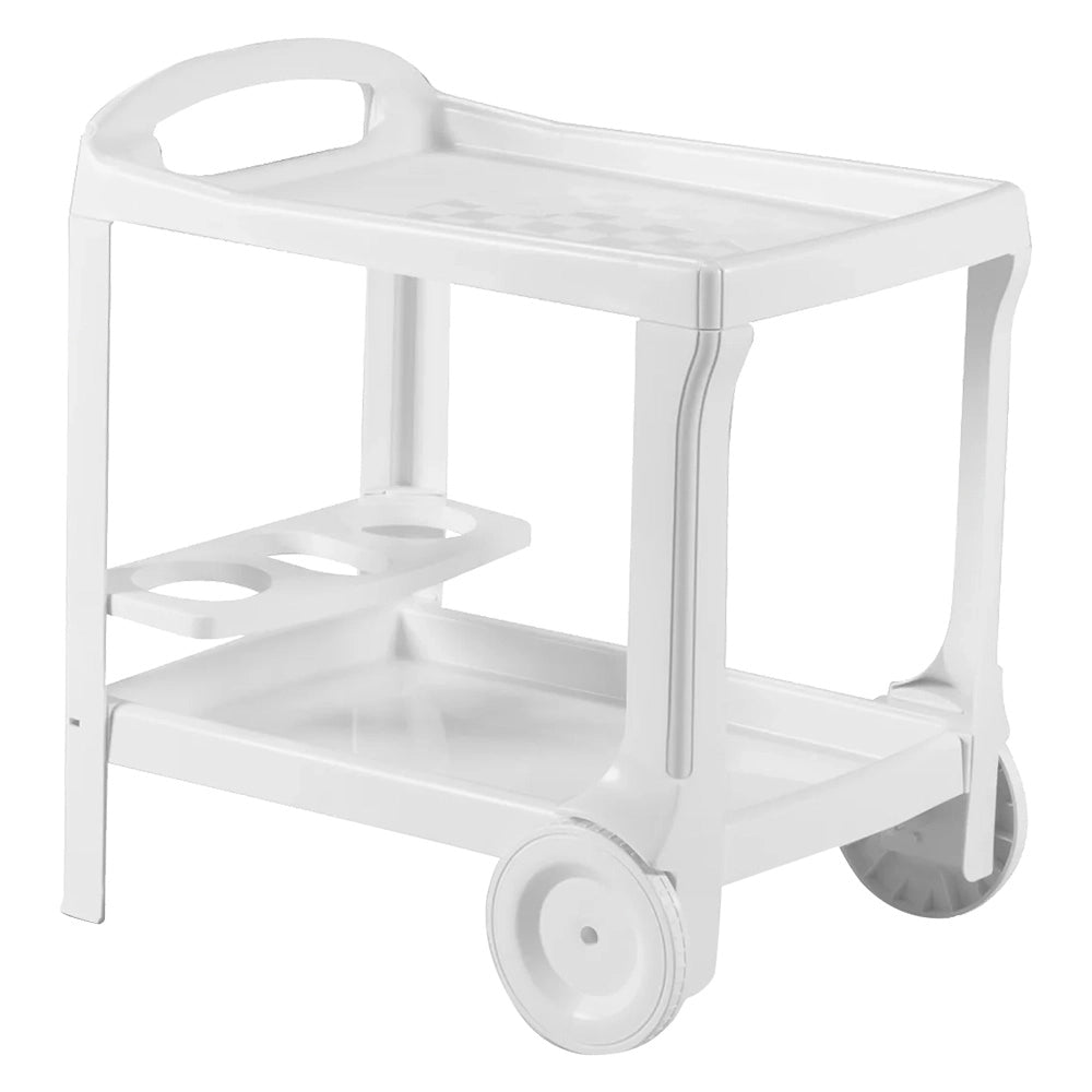 CARRELLO PORTAVIVANDE IN PLASTICA 'BORNEO' bianco  - BICA