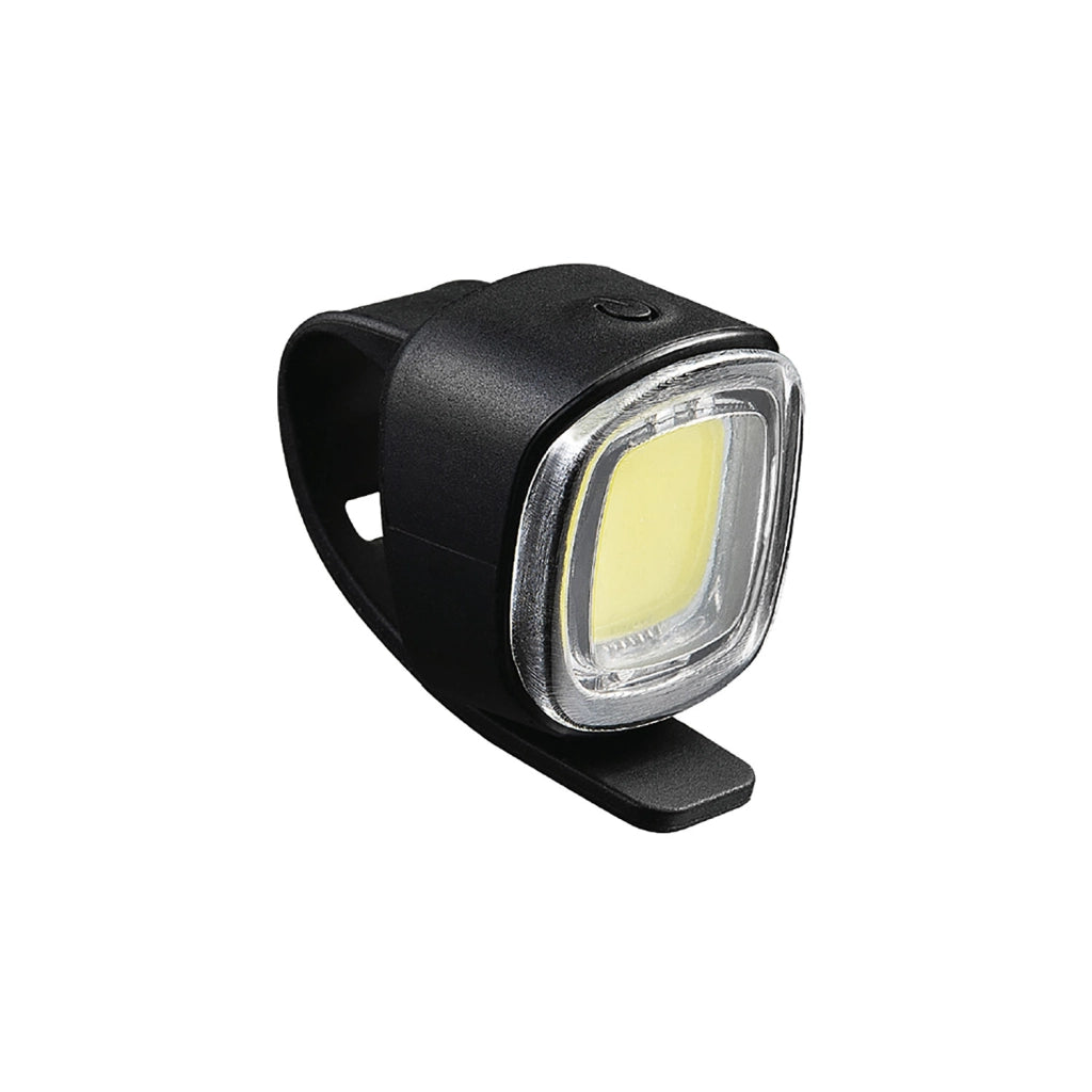 Luce Anteriore per Bicicletta Square Universale Ricaricabile IP44 Luce Bianca Fissa e Lampeggiante