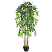 PIANTA ARTIFICIALE BAMBÙ CON VASO PER INTERNO ED ESTERNO 18X150CM